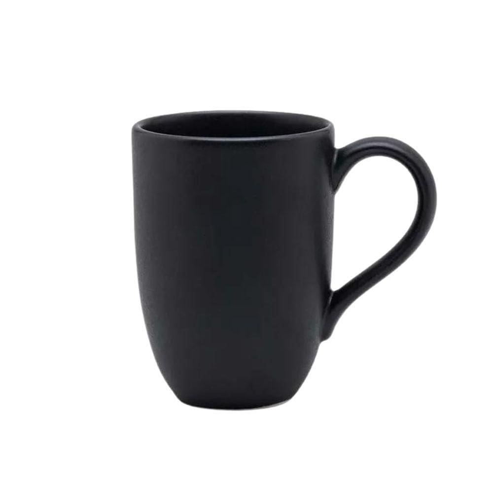 Caneca Em Cerâmica Flat 350ml Oxford Preto