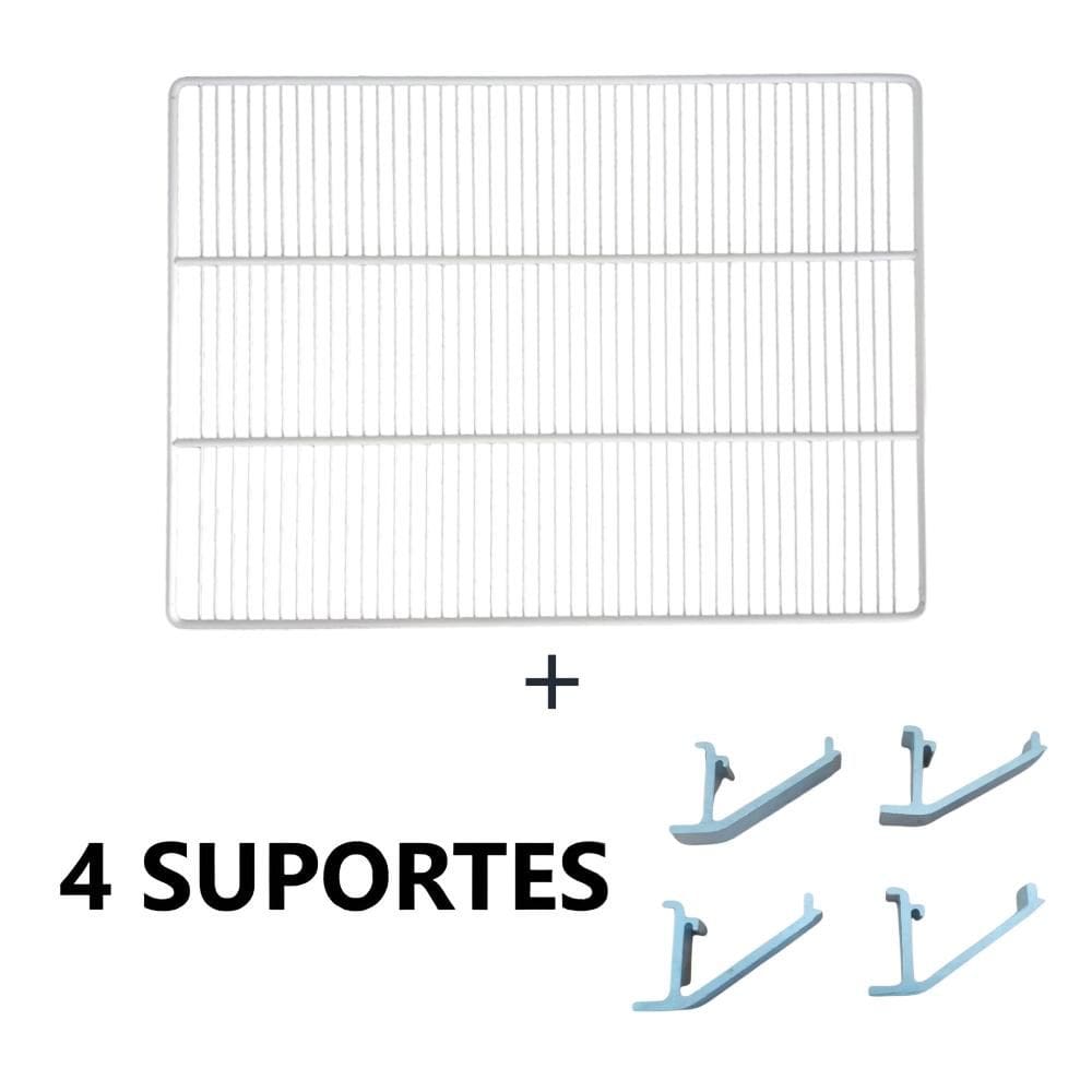 Prateleira Grade E 4 Suportes Branco P/ Vrs16 Eccv315 Imbera