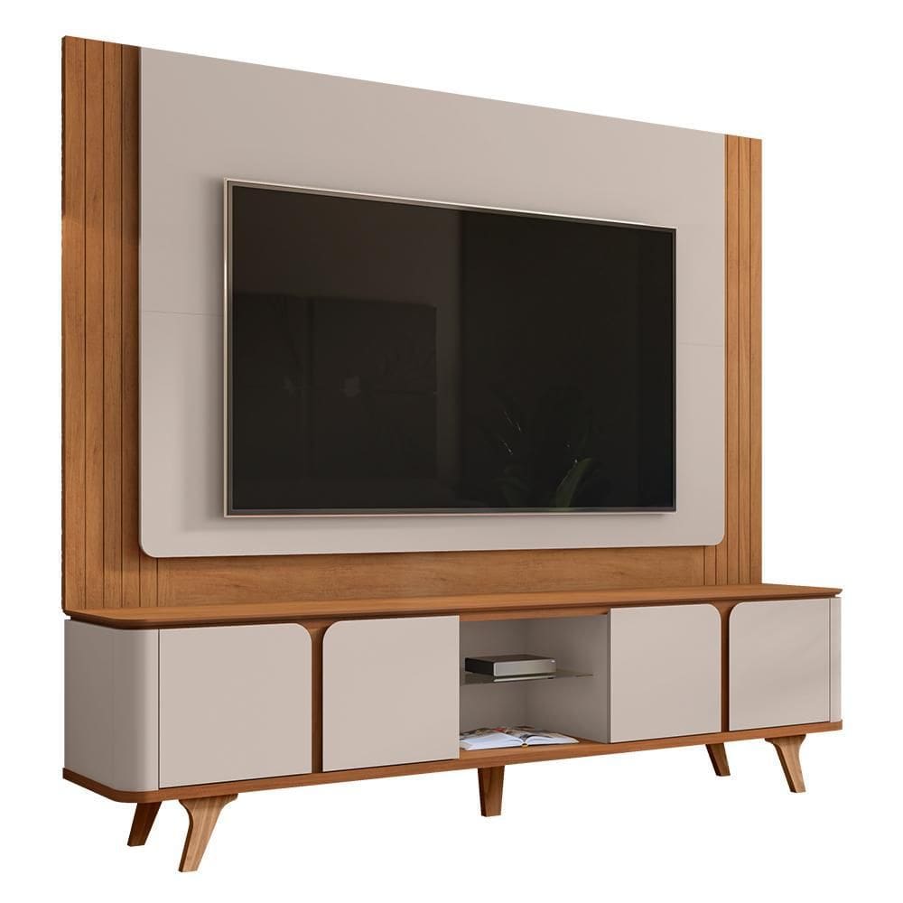 Rack Bancada com Painel Suspenso Roma 217cm para TV até 60” - Casa D