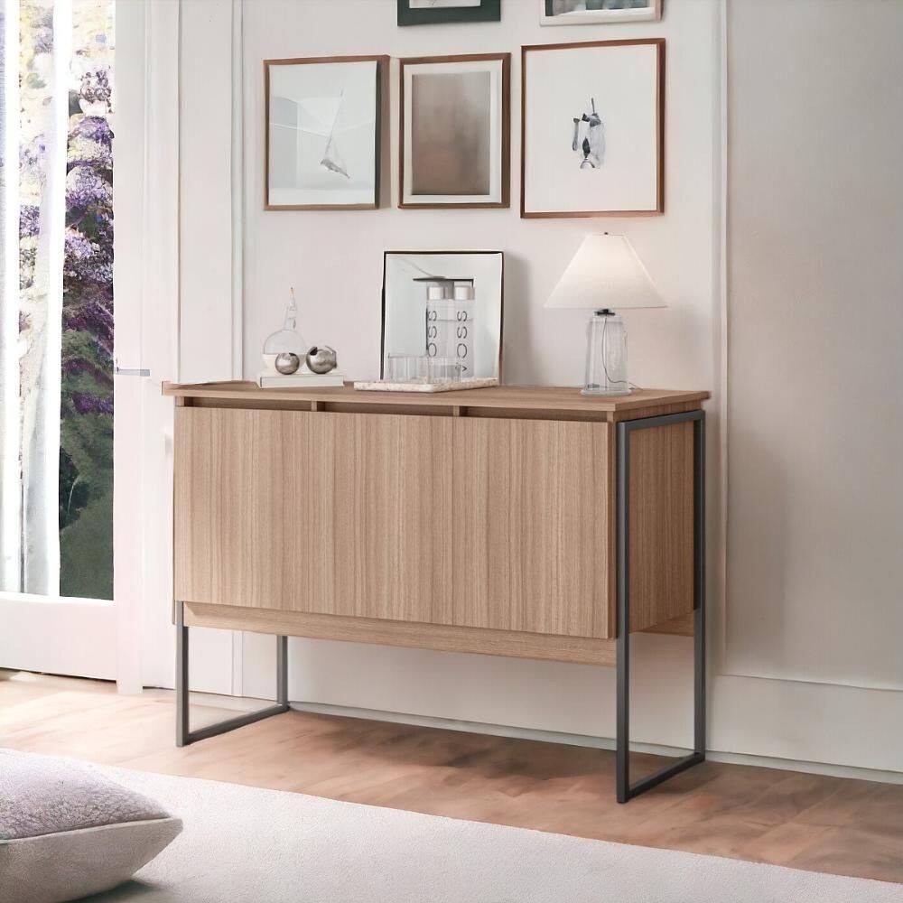 Buffet Design Industrial 3 Portas Turim Montana E Preto