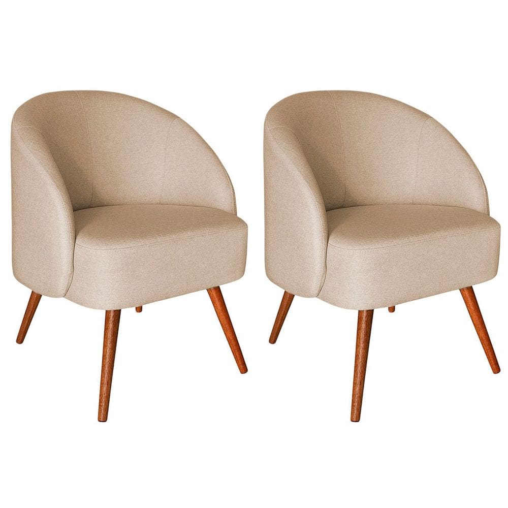 Kit 2 Poltronas para Sala e Escritório Decorativas Cadma