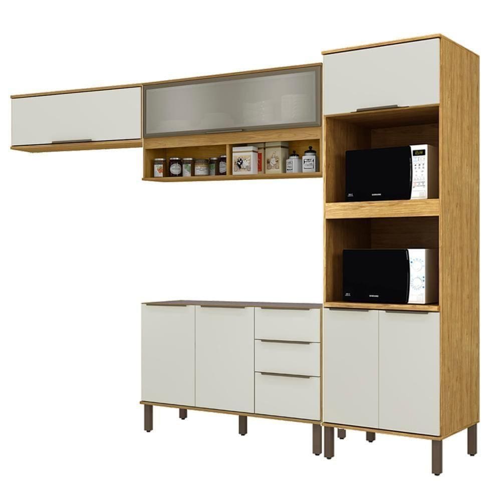 Cozinha Modulada 4 Pecas 270 Cm Vera Marrocos Off White Mxm