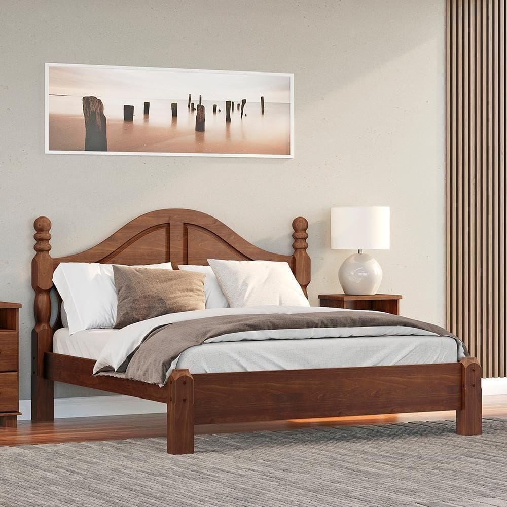 Cama Queen Classica Madeira Maciça 2260 Cafe Milani Store