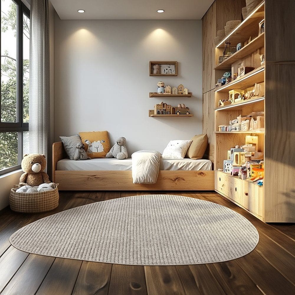 Tapete 145x195cm Mariana Organic Lente Prata