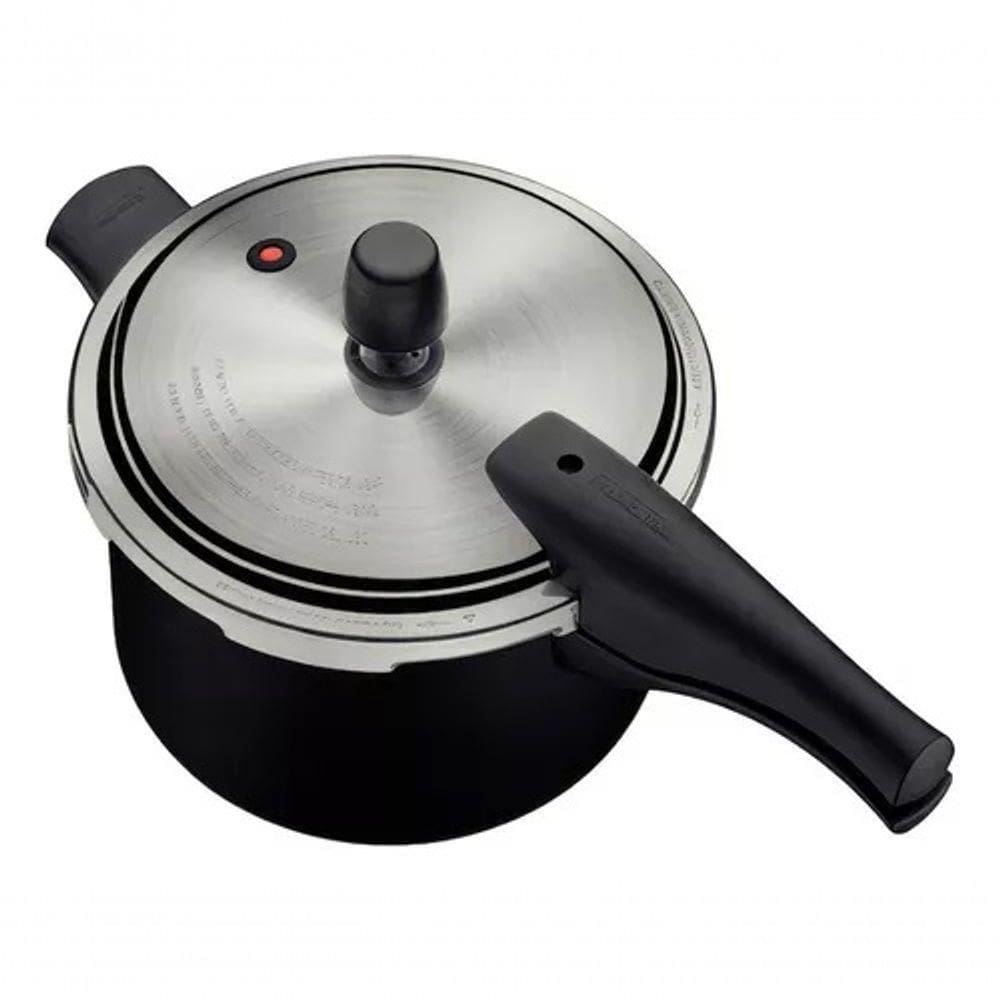 Panela De Pressão Tramontina Vancouver 20cm 4,5l Em Alumínio - Preto