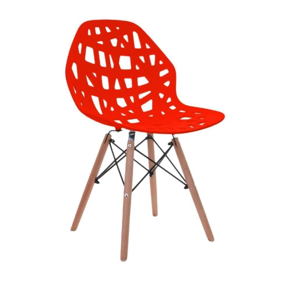 Cadeira De Design Eames Akron Vermelho