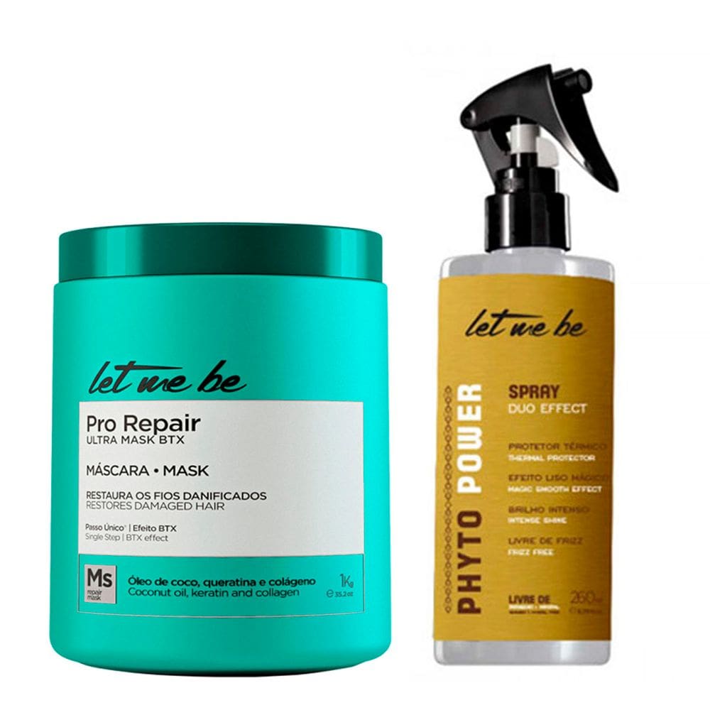 Kit Btx Pro Repair 1kg e Spray Duo Effect 260ml Let Me Be