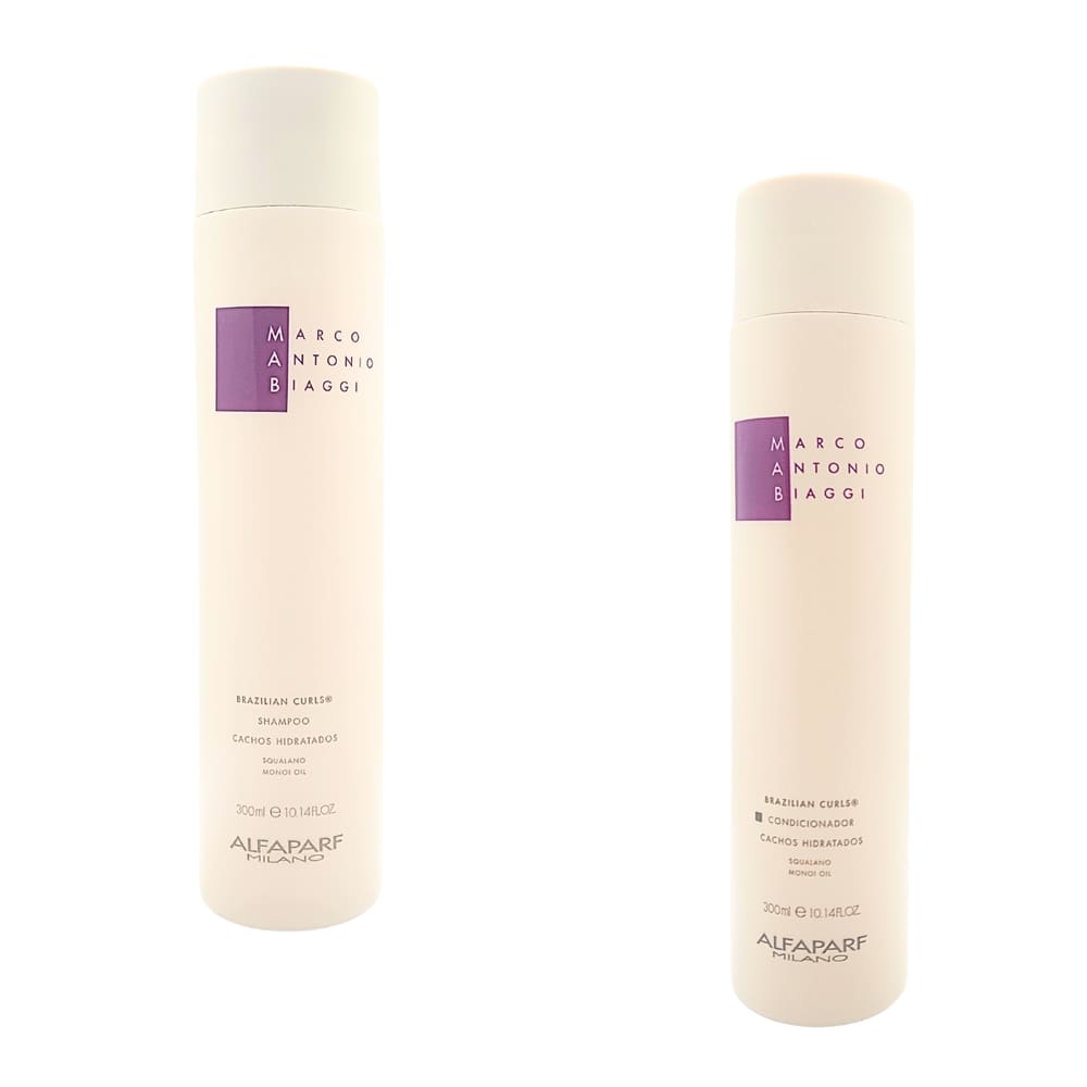 Shampoo Cond Mab Brazilian Curls 300ml Hidratação de Cachos