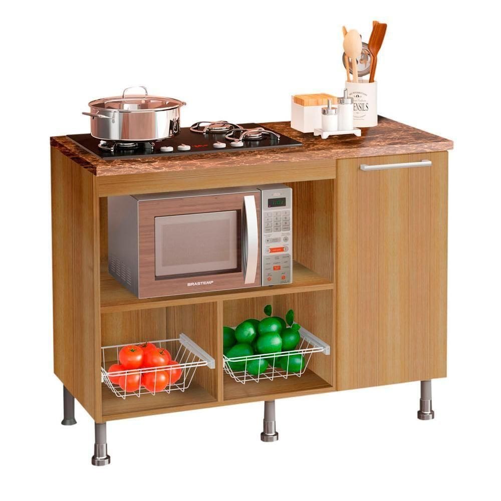 Balcao Para Cooktop 1 Porta 105 Cm Ba60 Diamond Dtall Diamond