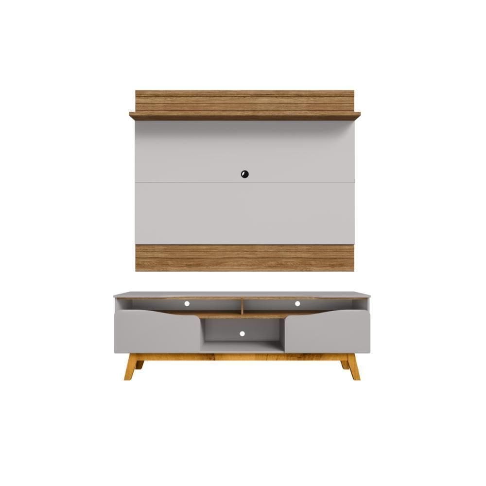 Jogo Painel E Rack Turim Cinamomo Off White