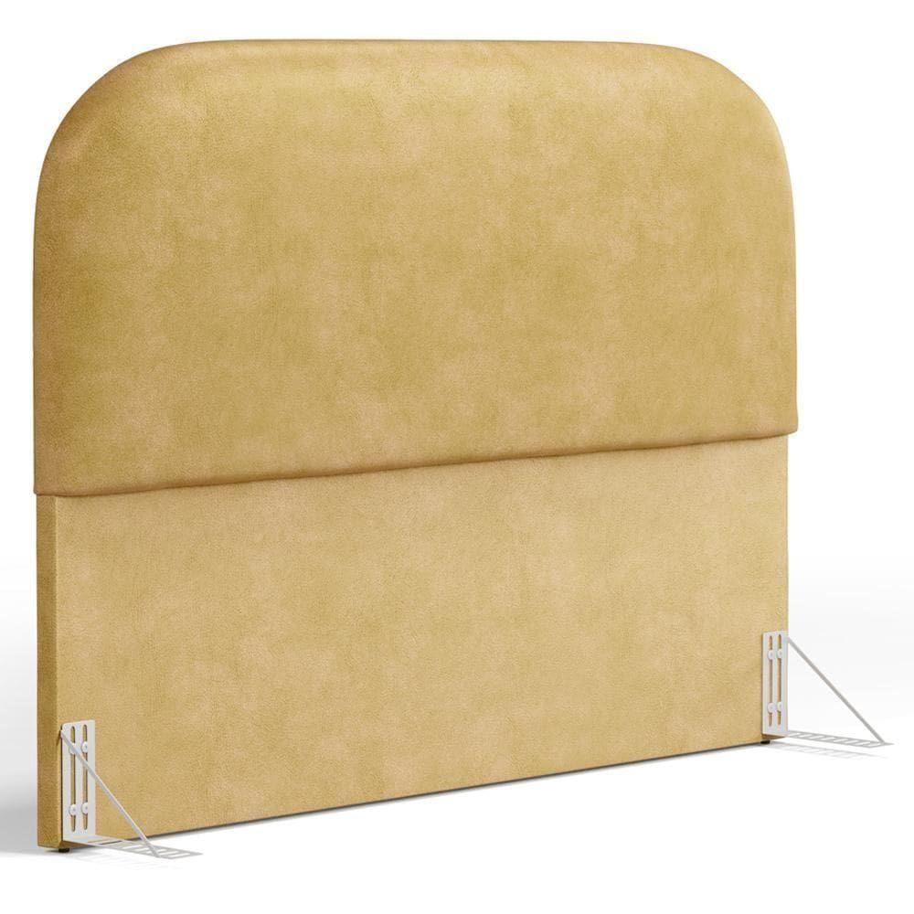 Cabeceira Cama Box Queen 160cm Orgânica Lanna W01 Couríssimo Fendi - Lyam Decor