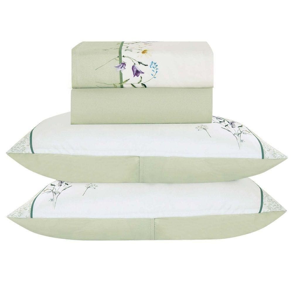 Jogo Lençol Queen Garden 4pç 100% Poliéster - Lavan