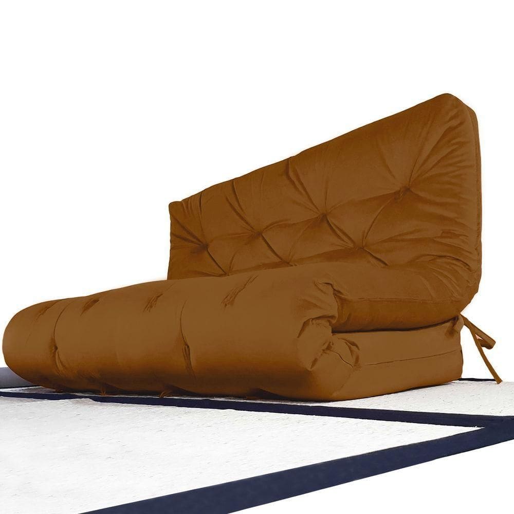 Futon Sofa Cama Casal D33 Tendencia Oriental Caramelo