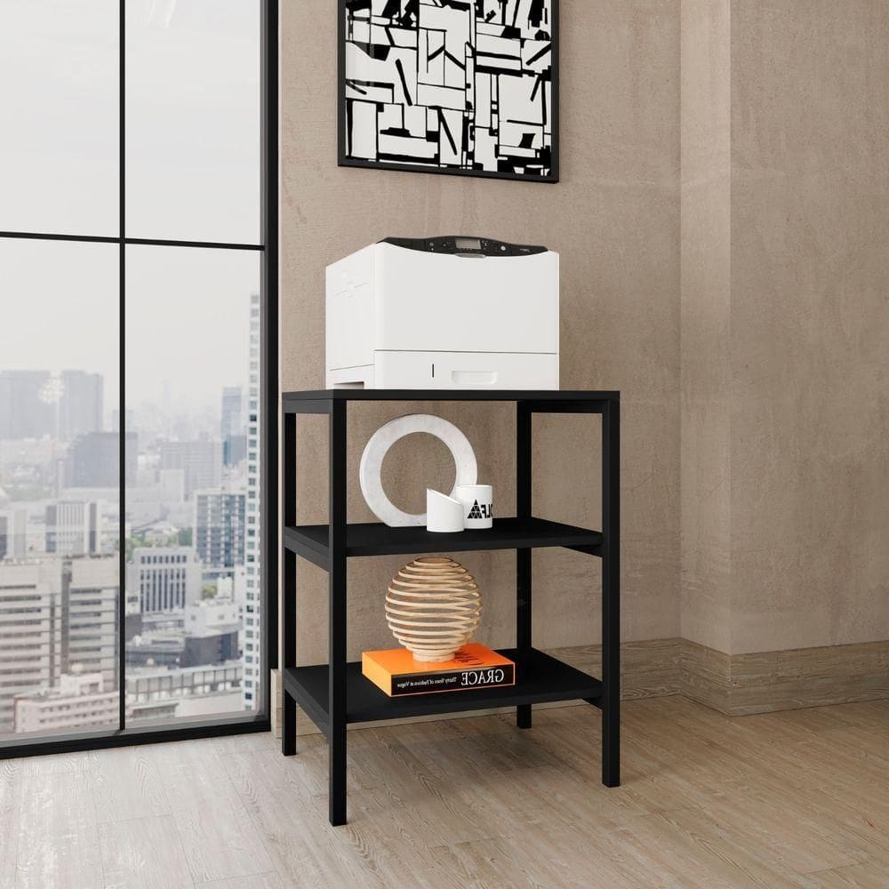 Estante Multiuso Slim Organizadora Forte Para Lavanderia Preto