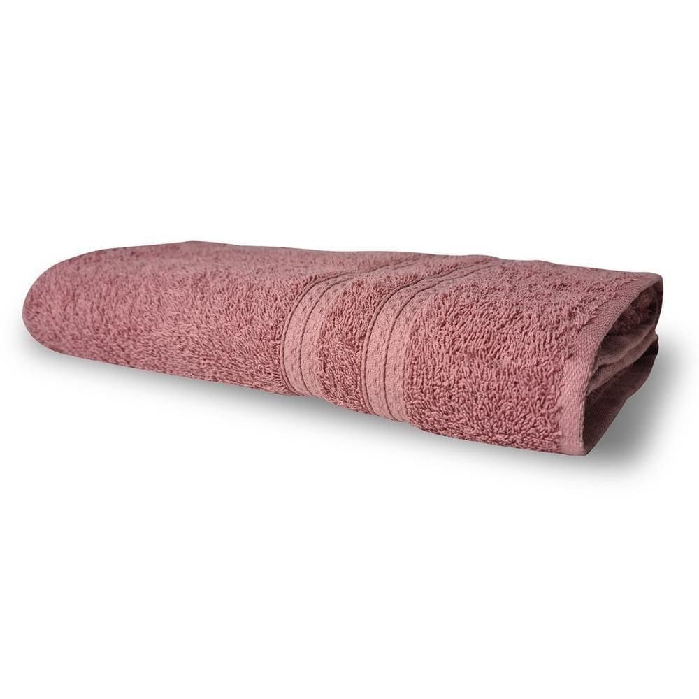 Kit 5 Toalhas De Banho 430g-m² Grande Grossa 80x150cm Itália Soft - Rosê