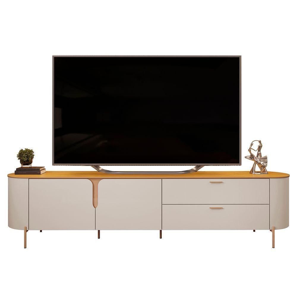 Rack Bancada De Tv 75 Pol 241cm Celi D04 Bali/cedro - Mpozenato