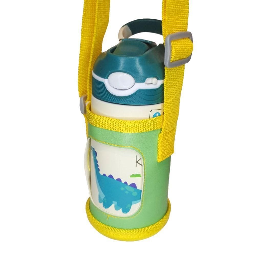 Garrafa Térmica Aduze Com Case Protetora Infantil Dino 400ml