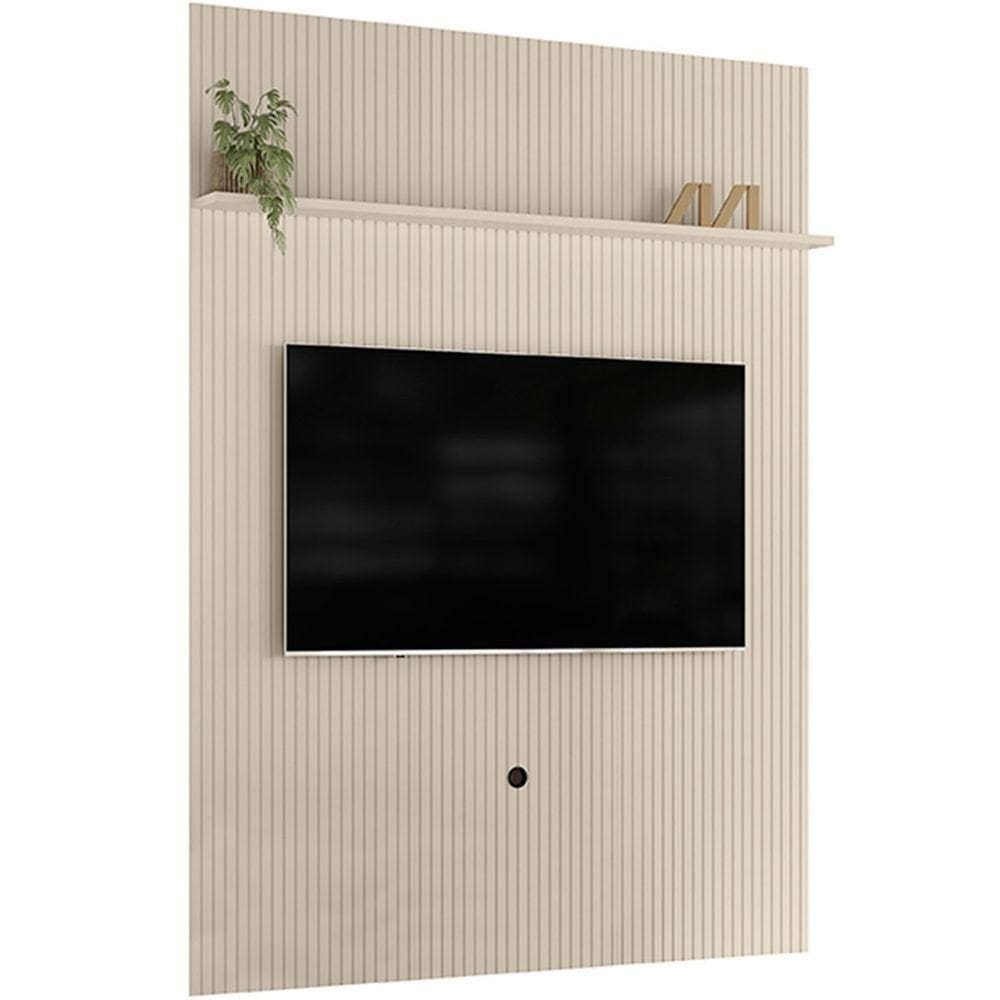 Painel Suspenso Piso-teto Para Tv 65 Polegadas Cassio Off White