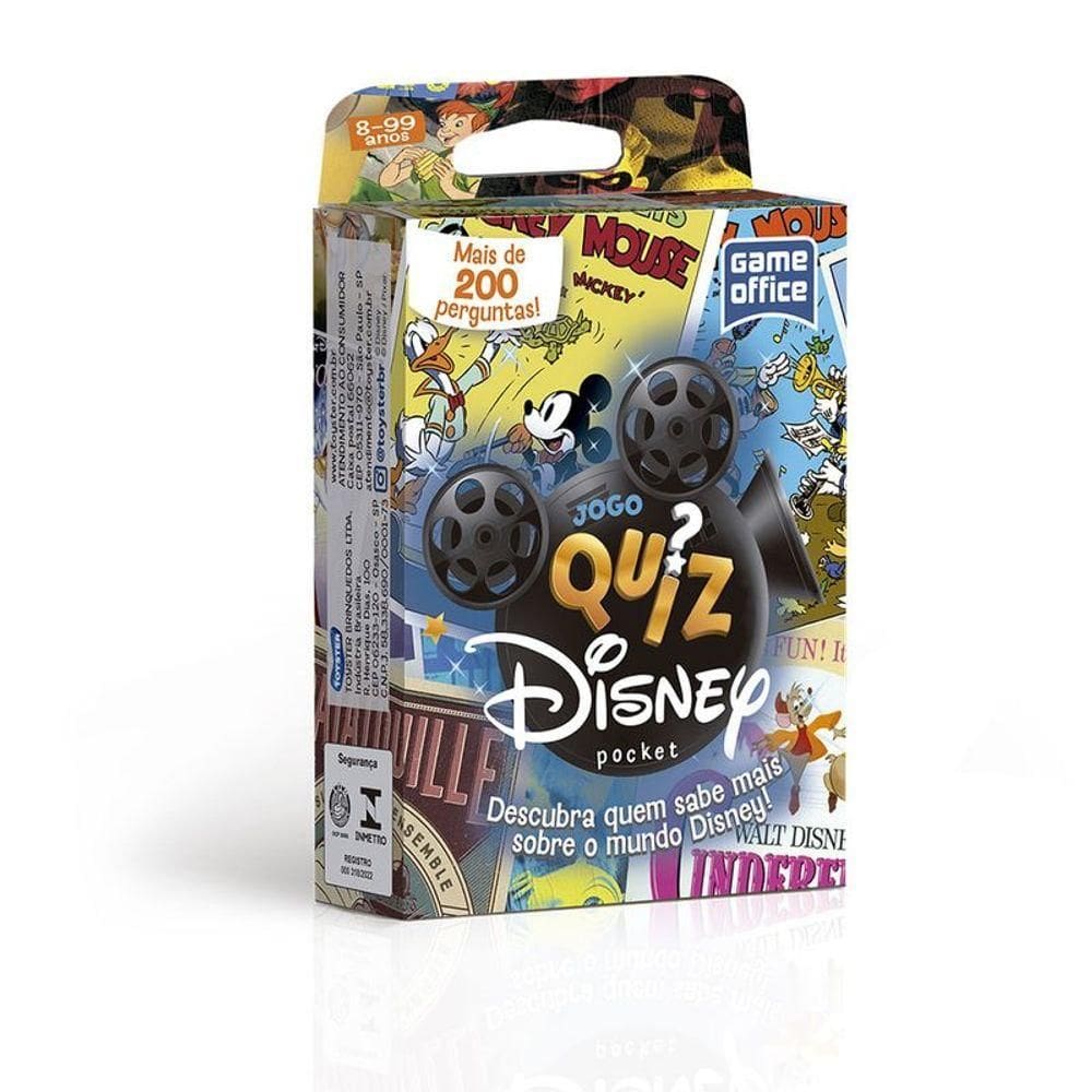 Jogo Quiz Disney Pocket Game - Toyster