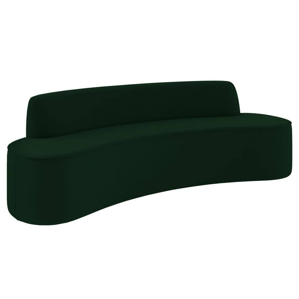 Sofá 3 Lugares Para Sala De Estar Living 210cm Koane D06 Veludo Esmeralda - Mpozenato