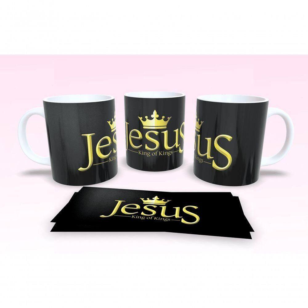 Caneca De Porcelana 325ml Decorada Frases Religiosas Estampa 56