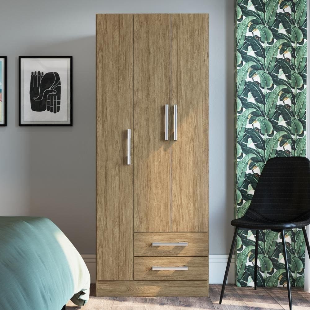 Guarda Roupa 3 Portas E 2 Gavetas Rp1320 Basic Decibal