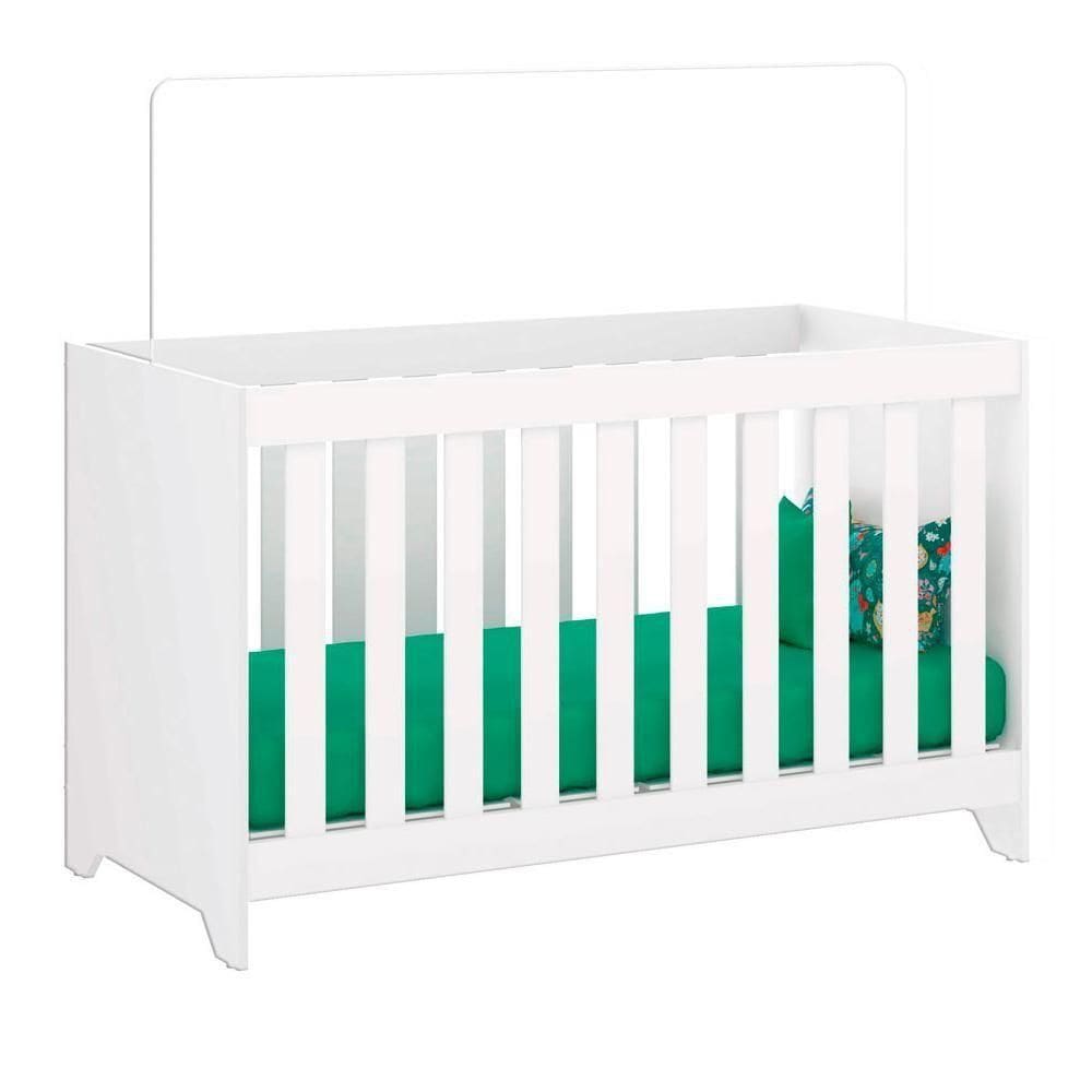Berço Mini Cama 3 Em 1 Multifuncional 133x64 Cm Bbi51 Branco Dtall