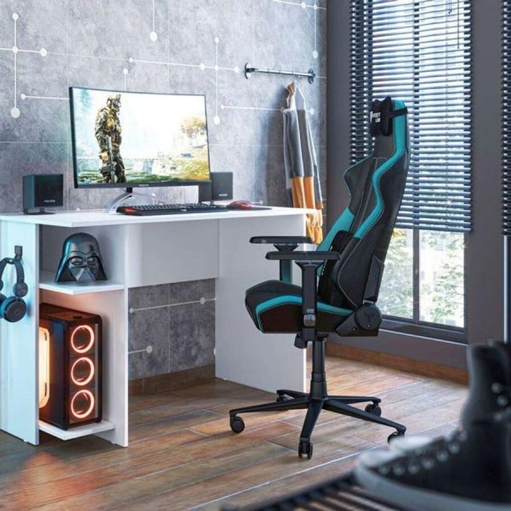 Mesa Para Escritorio E Gamer Branco