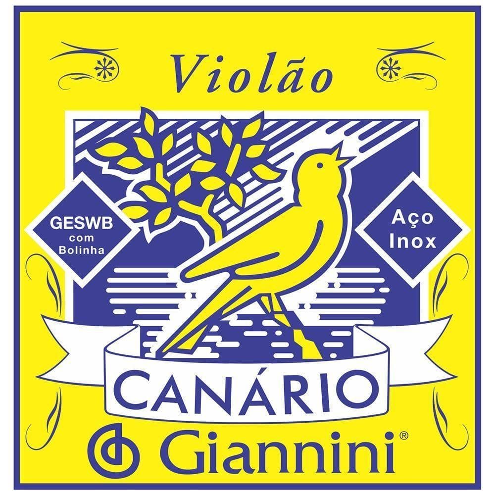 Encordoamento Para Violao Geswb Serie Canario Aco 0.11 Giannini