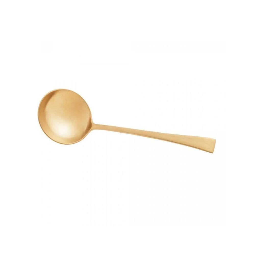 Concha Para Molho Em Inox Berna Dourado Fosco 18cm Wolff
