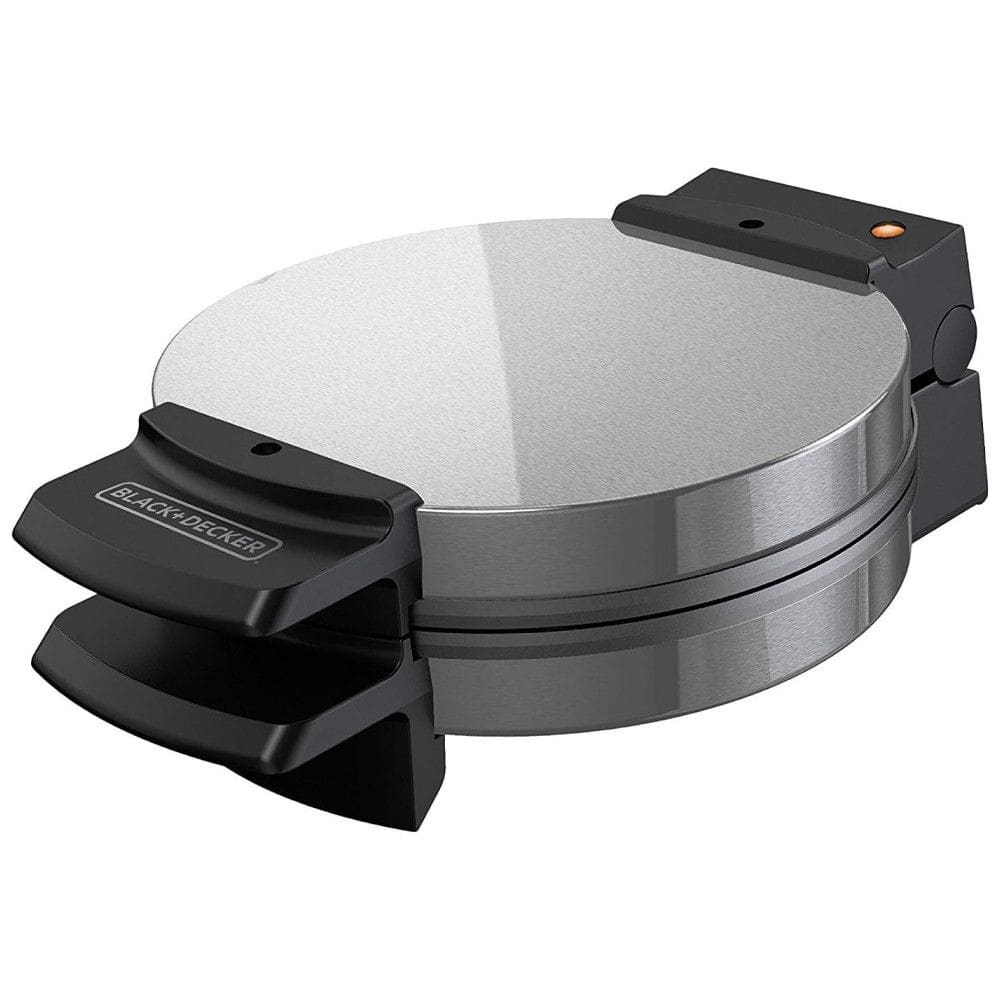 Máquina de Waffle, 4 Fatias, Aço Inoxidável, 110v, BLACKDECKER WMB500, Prateado