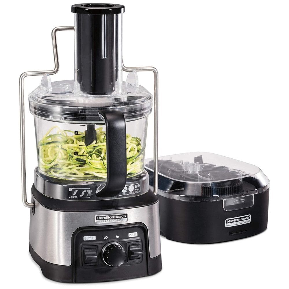 Processador de Alimentos 2.8mL com 2 Velocidades, 450W, 110v, HAMILTON BEACH PROFESSIONAL 70815, Prateado