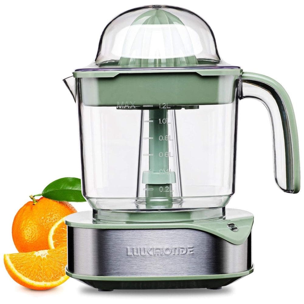 Espremedor de Citrinos Elétrico 1.2L Grande Volume Espremedor de com Motor Potente e Lâmpada de Trabalho LED Espremedor de Limão Elétrico