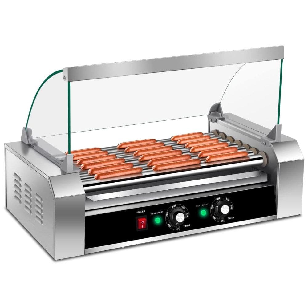 Máquina de Salsicha Profissional em Aço Inoxidável até 18 Unidades, 110v, GIANTEX EP19235, Prateado