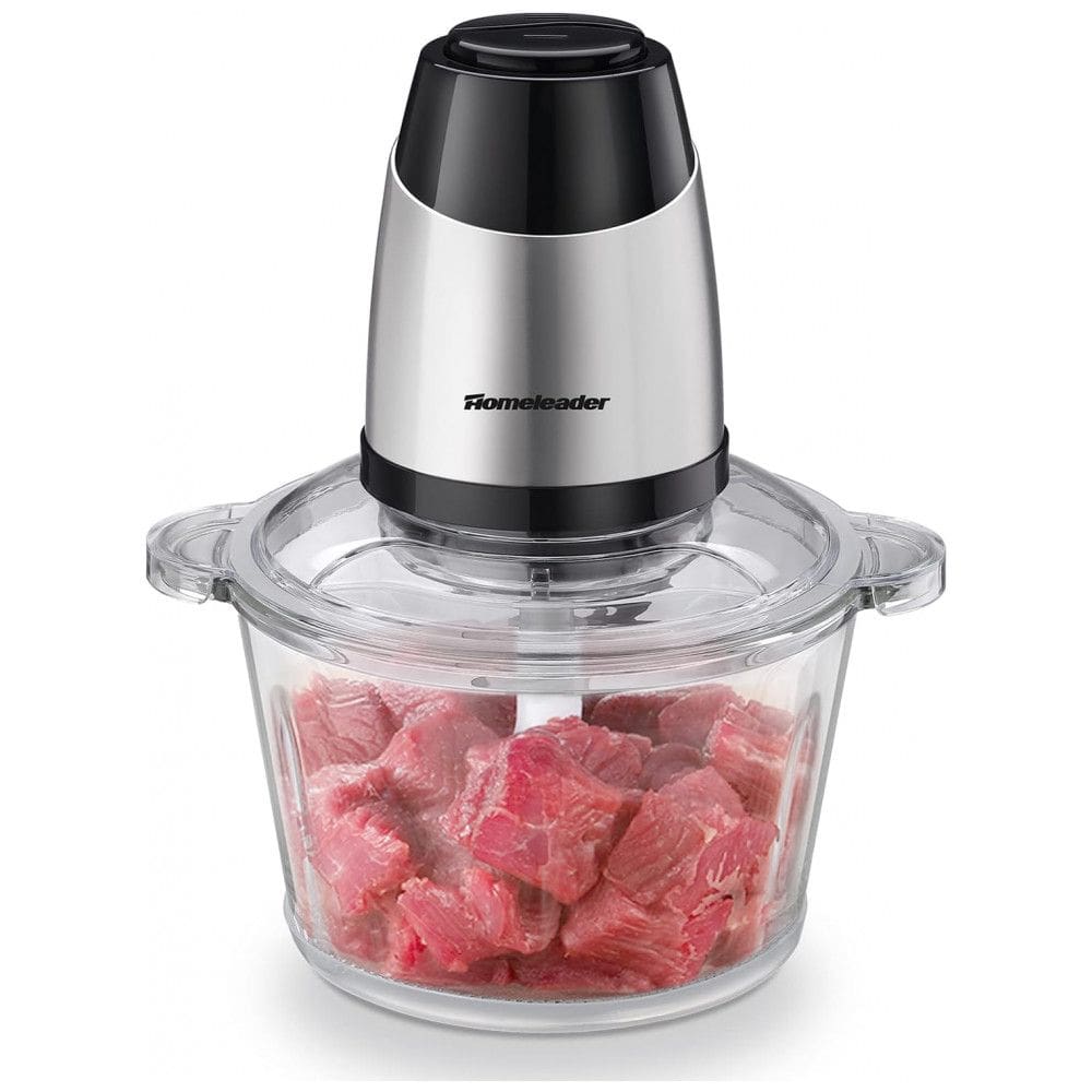 Processador de Alimentos 8 xícaras, 110V 300W, Homeleader, Prata e Preto