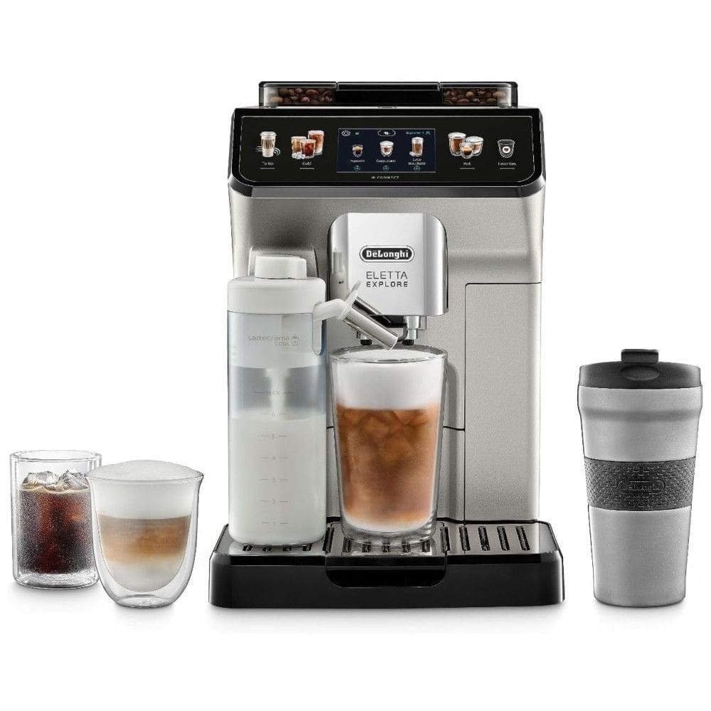 Máquina de Café Expresso Totalmente Automática com Infusão a Frio, 110V 1250W, De Longhi Eletta Explore.