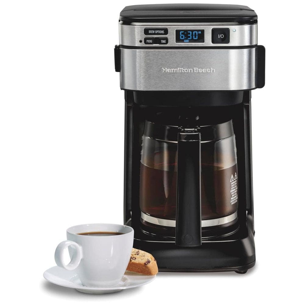 Cafeteira Elétrica Programável Elétrica Programável Serve Até 12 xícaras, HAMILTON BEACH 46310, Preto