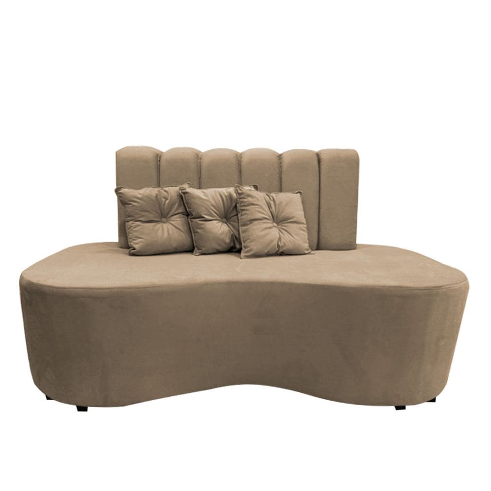 Sofa Curvo Feijão Organico Lisboa Capuccino