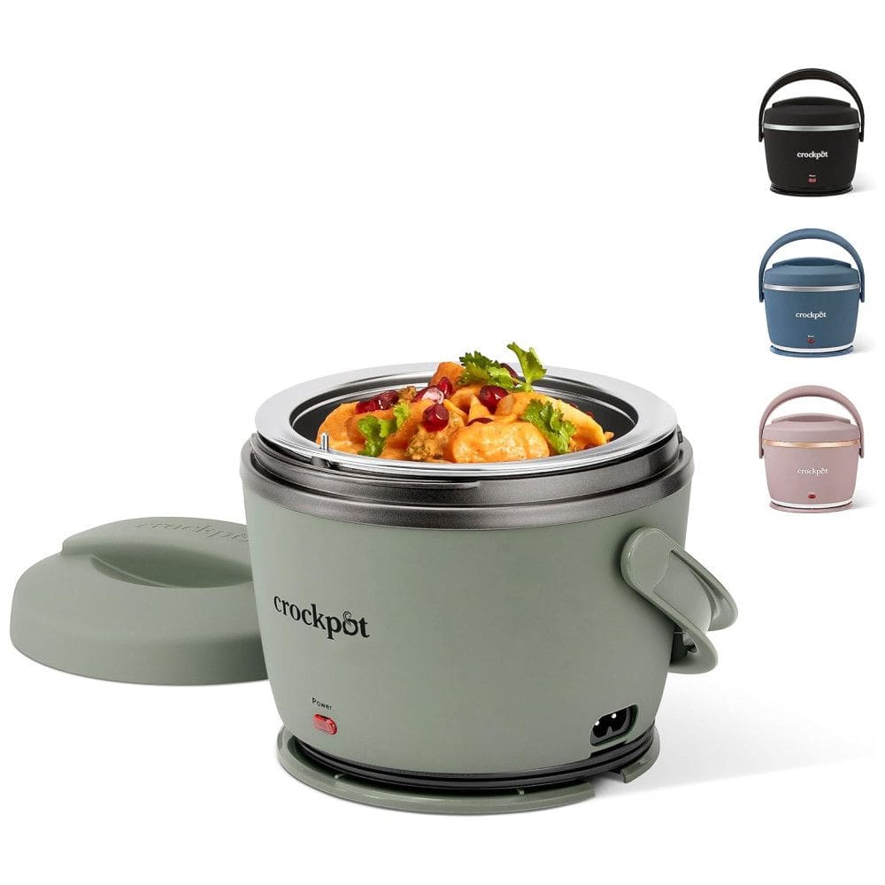 Lancheira Elétrica Portátil 600 mL Aquece e Mantem Aquecido, 110v, CROCK POT 2158780, Verde