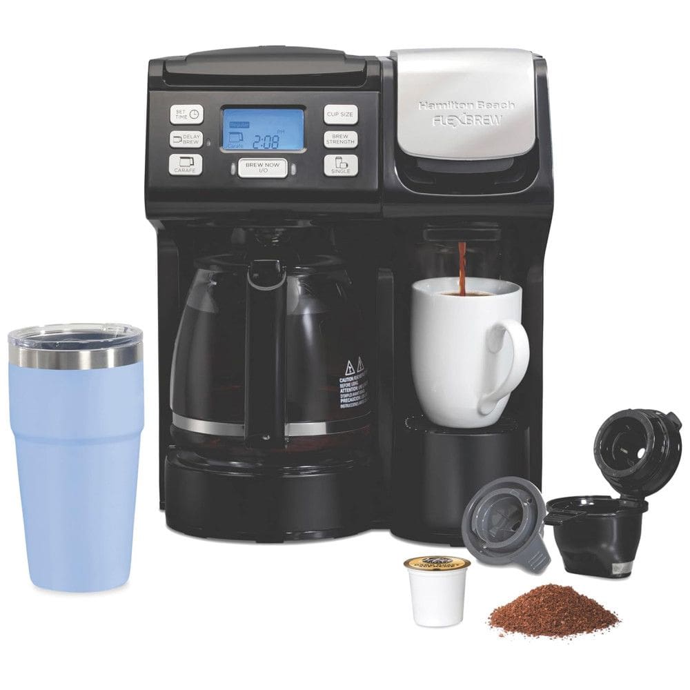 Cafeteira Elétrica Programável 1.6L com Tela LCD e Painel de Controle, 1400W, 110v, HAMILTON BEACH 49902, Preto