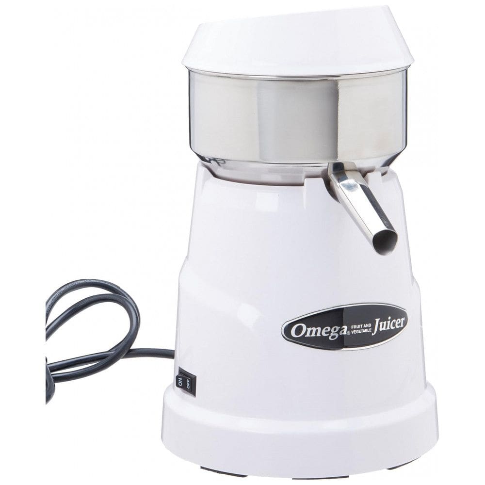 Espremedor Elétrico Profissional de Frutas Omega C10W Multifuncional, 110V 120W, Branco