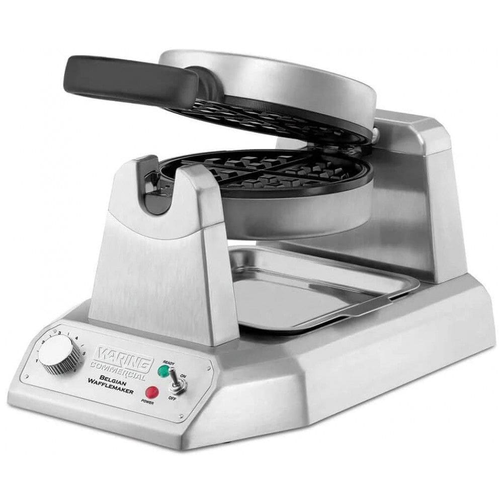 Máquina de Waffle Produz 25 por Hora Aço Inoxidável, 1200W, 110v, WARING WW180X, Prateado