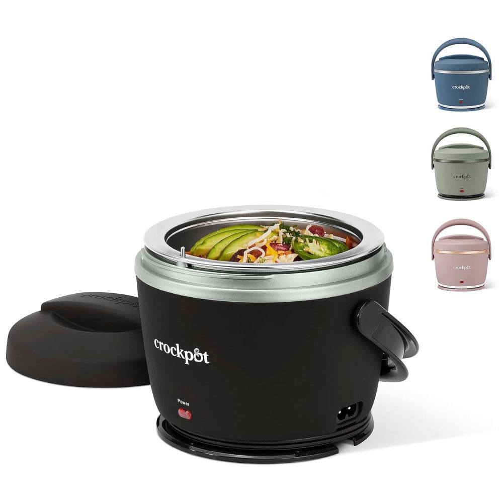 Lancheira Elétrica Portátil 600 mL Aquece e Mantem Aquecido, 110v, CROCK POT 2143869, Preto