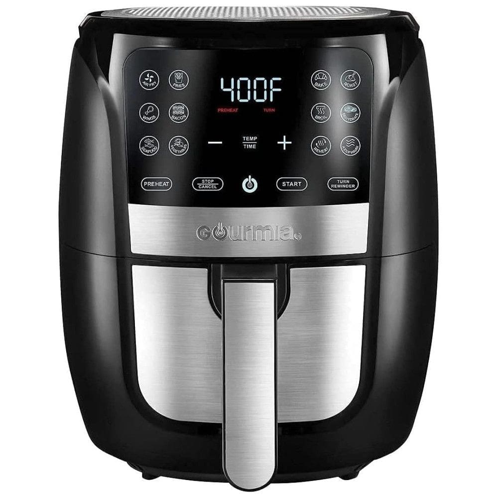 Fritadeira Elétrica AirFryer 6L com Painel Digital, 110v, GOURMIA, Preto