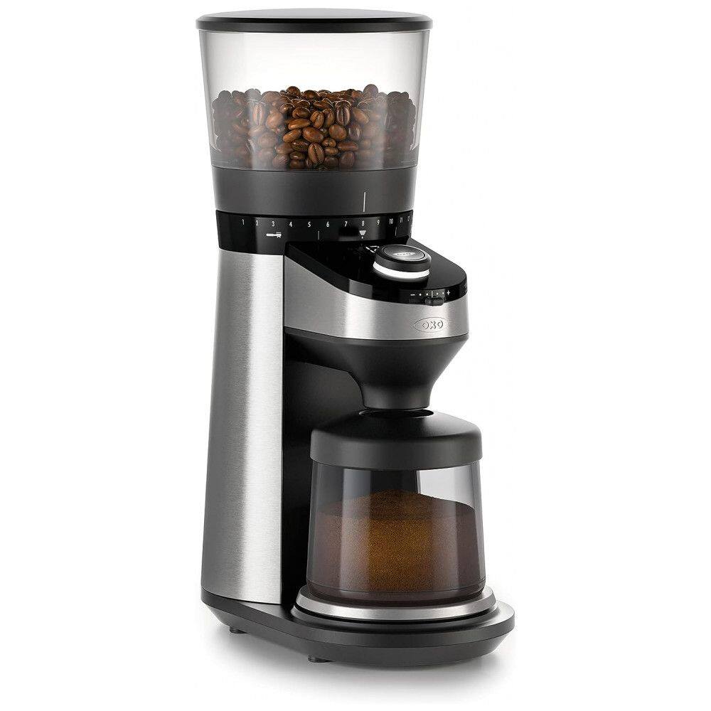 Moedor de Café Elétrico Ajustável com 38 Configurações de Moagem, 110V, OXO, Preto