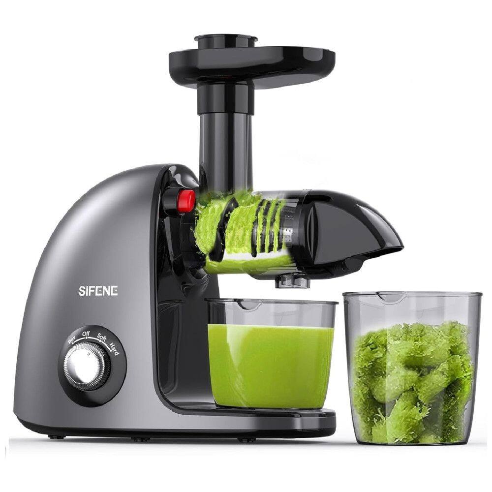 Espremedor de Frutas com Sistema Anti Entupimento e Motor Silencioso, 110V, SiFENE, Cinza