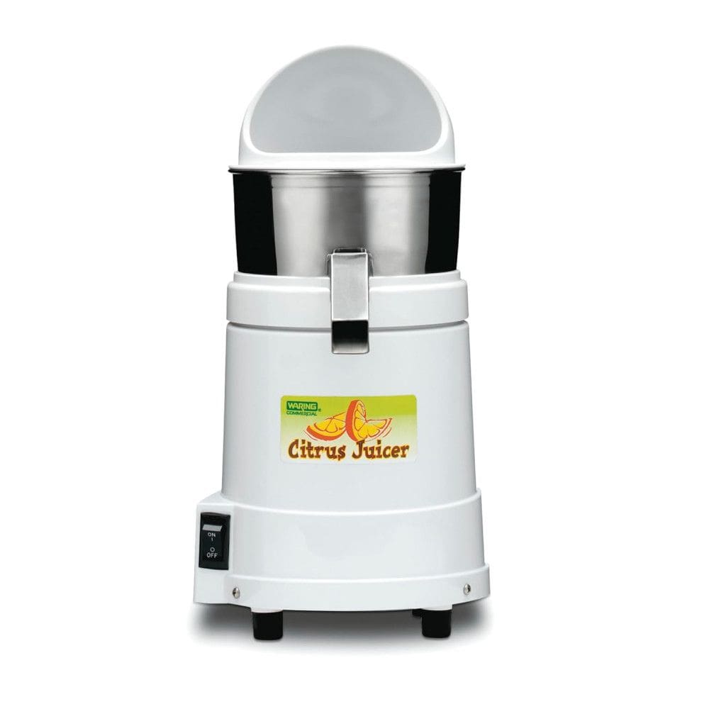 Centrifuga de Frutas Profissional com Motor Silencioso e Proteção Contra Respingos, 110V 375W, Waring JC4000, Branca