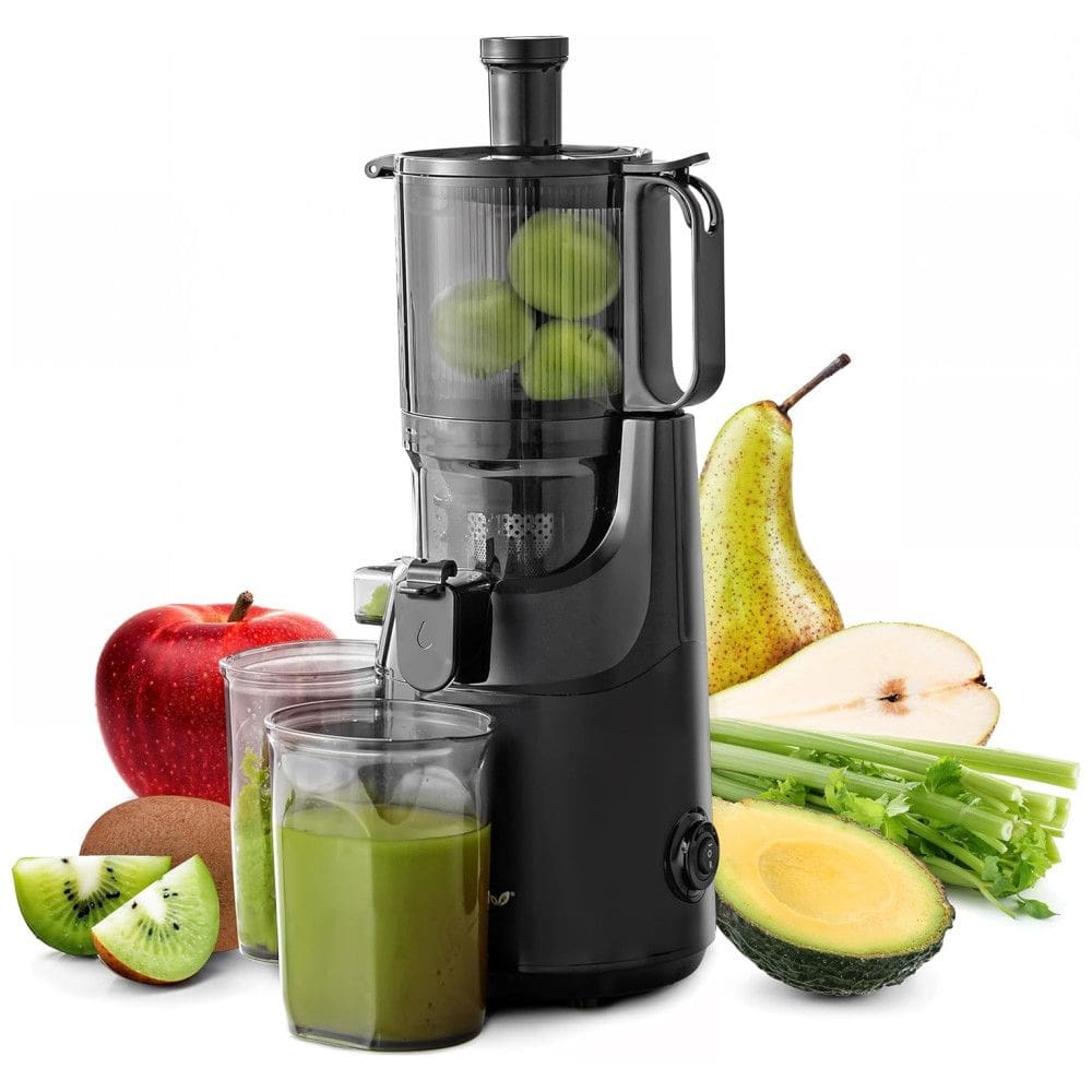 Centrifuga de Frutas com Motor Potente, Fácil de Limpar, Sem BPA e Resistente a Impactos, 110V 150W, Elite Gourmet, Preta