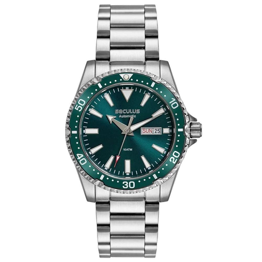 Relógio Seculus Diver Automático 44237g0svna2 Verde