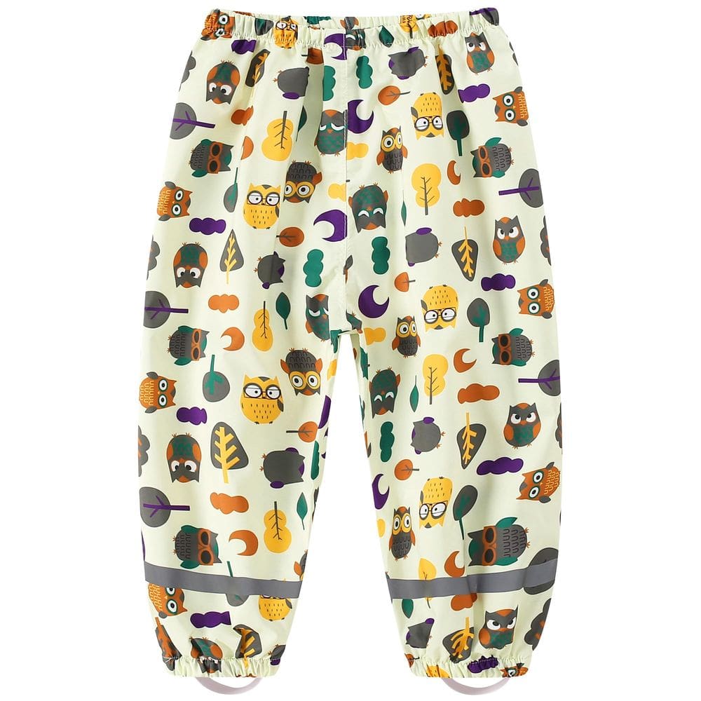 Calças de chuva Fewlby Toddler, calças impermeáveis, bege